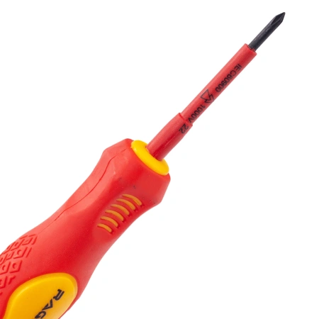 Отвертка диэлектрическая крестовая 1000В VDE PH0*60 мм RAGE by VIRA (397018); УТ-00000360